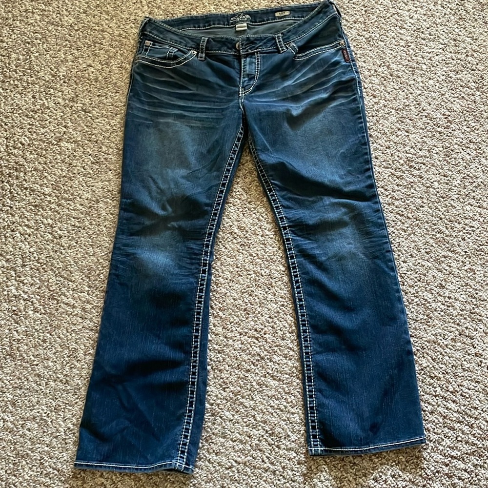 Woman’s Silver jeans Sz 16